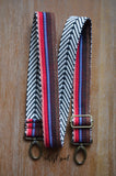 Hand Made Purse Strap, authentic "Javana" Chevron Back, Adjustable Strap, approx. 28 to 48 inches