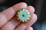 Set of Three, Cute Fridge Magnets, Painted Rock Magnets, Mini Mandala Magnets, Refrigerator Magnets