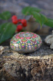 Christmas Mandala Stone, Painted Rock, Prayer Rock, Hand Painted Rock, Christmas Gift