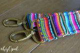 Hand Made Purse Strap, "Fiesta" Rust Back, Adjustable Strap, 25.5 to 43.5 inches