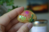 Cactus Fridge Magnet, Painted Rock Magnet, Mini Cactus Magnet, Refrigerator Magnet, Kitchen Decor