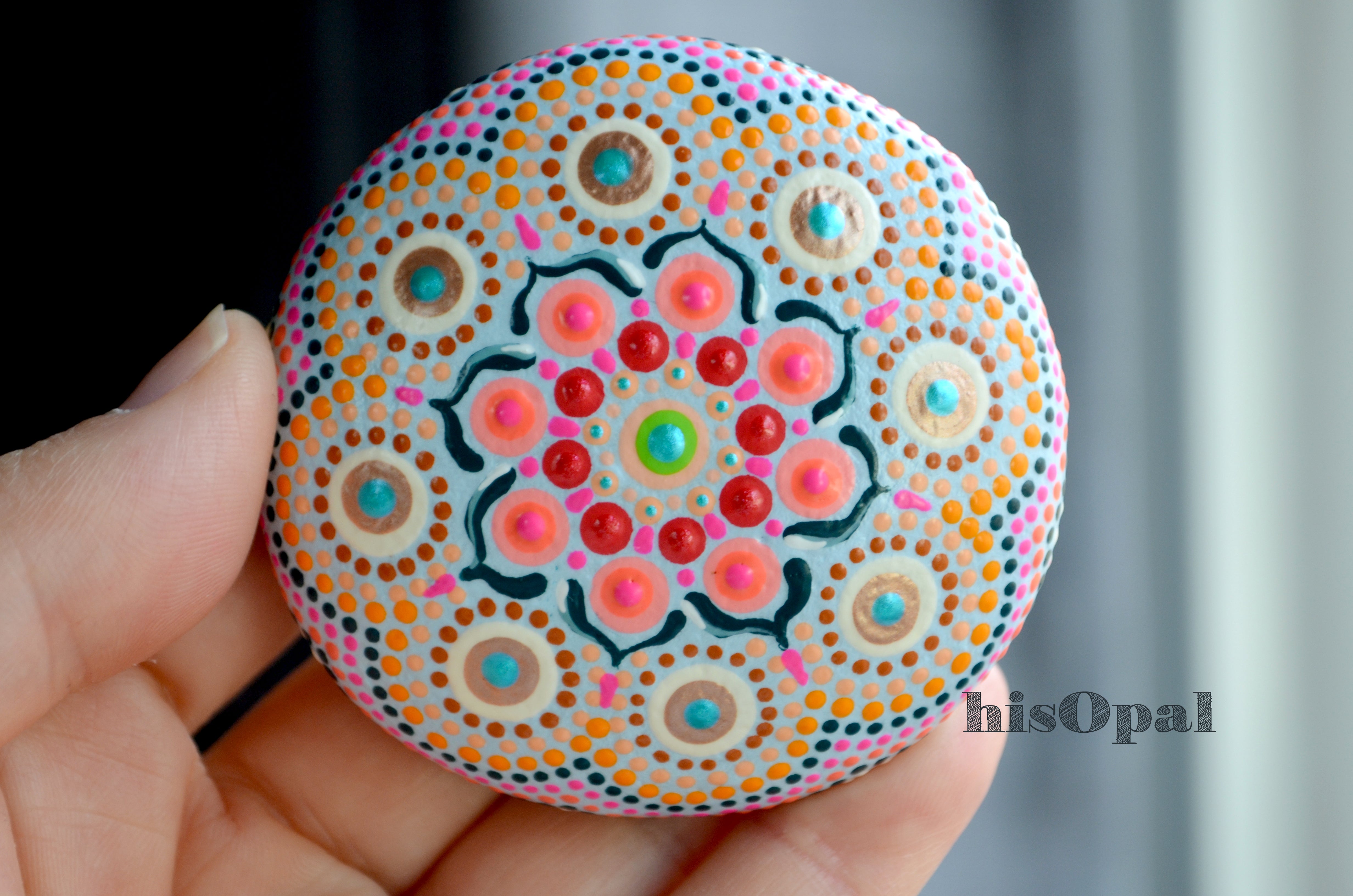 Mandala Stone Painting